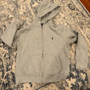 Polo by Ralph Lauren Kids Light Gray Zip-Up Hoodie